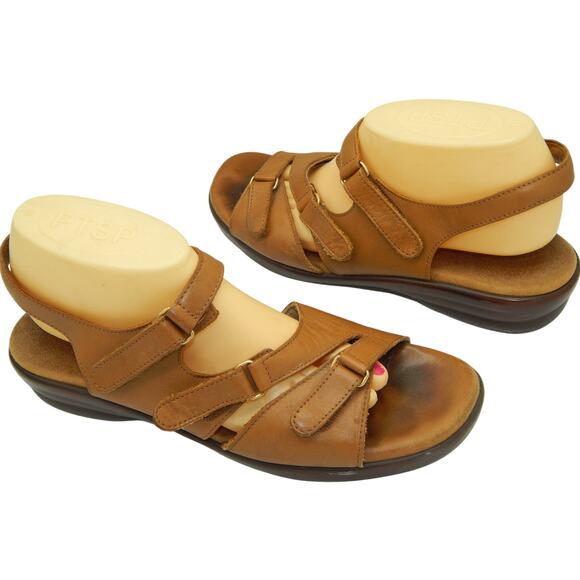 SAS Tabby Sandals Shoes Womens Leather strapy Adjustable Comfort beach 10M - Picture 2 of 6